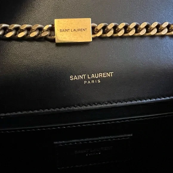 Saint Laurent Kate Small Crossbody YSL Monogram Kate Small Suede Chain Crossbody - Picture 11 of 14